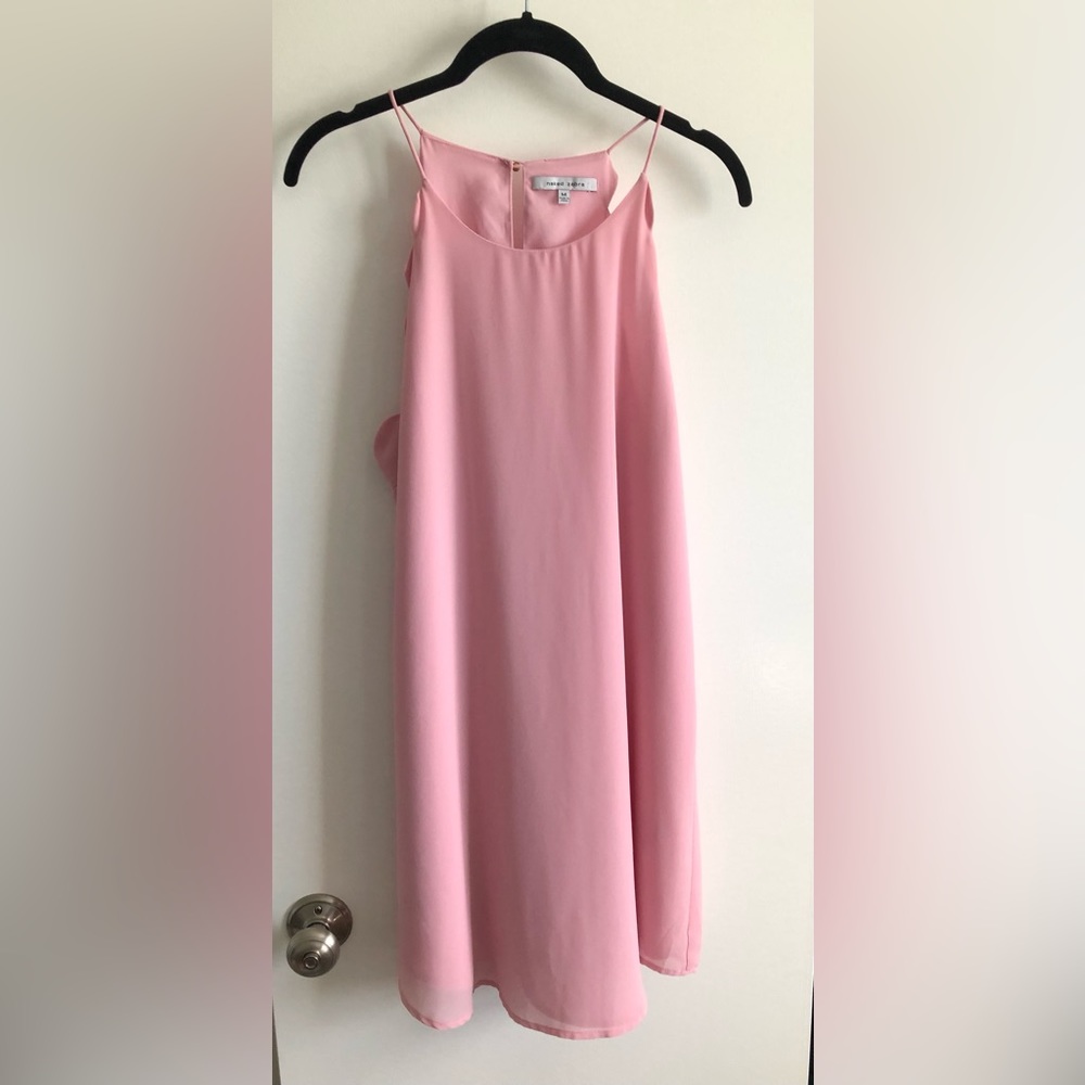 Naked Zebra Light Pink Halter Mini Dress